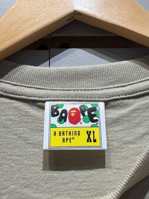 BAPE By Bathing Ape Tee (SS25) Beige Sz XL