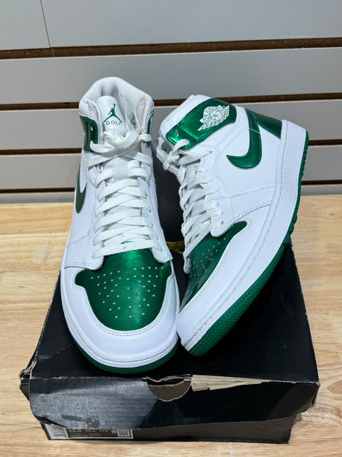 Jordan 1 Retro High Golf Metallic Green Sz 12