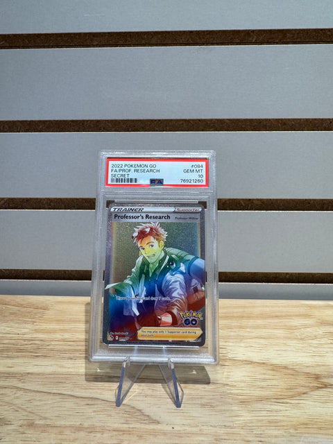 2022 POKEMON GO FA/PROF. RESEARCH SECRET PSA 10