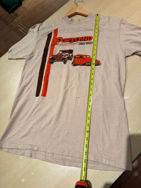Rare True Vintage Portland Swap Meet Beefy Thin Tee Sz L