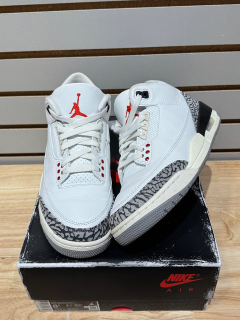 Jordan 3 Retro White Cement Reimagined Sz 8.5M