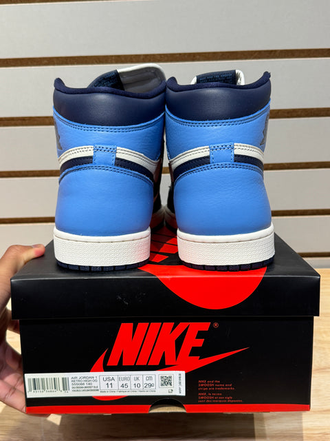 Jordan 1 Retro High Obsidian Sz 11