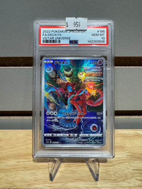 Pokémon Japanese Deoxys - 185/172 - S12a: VSTAR Universe (S12a) #185 PSA 10