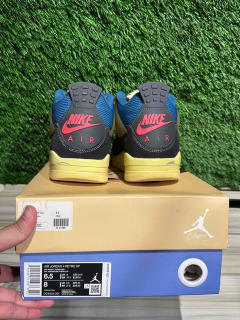 Jordan 4 Retro Union Off Noir Sz 6.5M