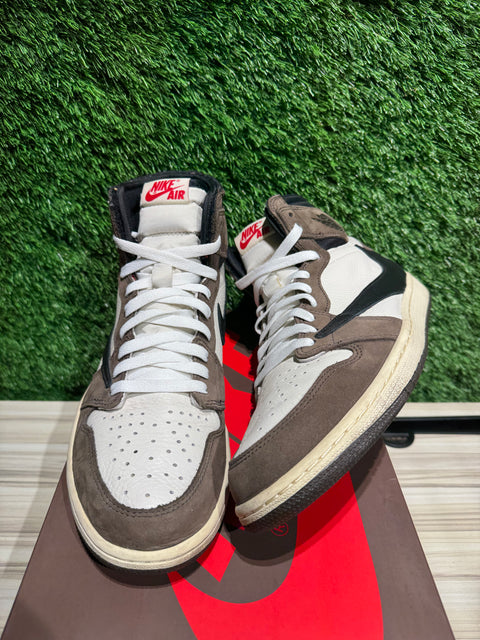 Jordan 1 Retro High OG SP Travis Scott Mocha Sz 9.5M