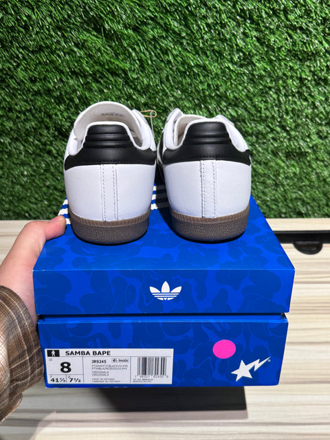adidas Samba Bape White Black Gum Sz 8M