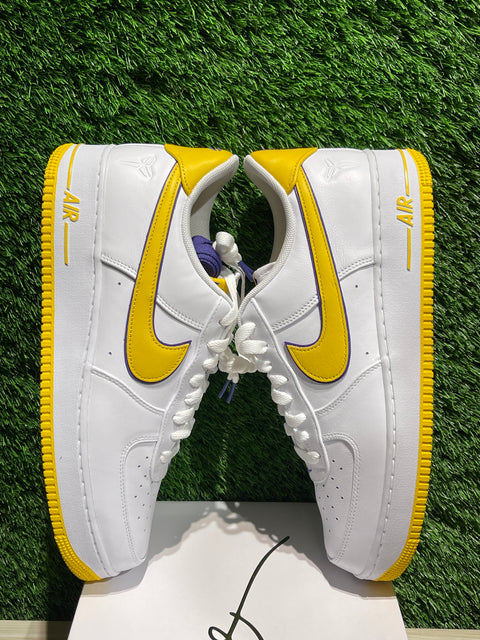 Nike Air Force 1 Low Retro QS Kobe Bryant Lakers Home Sz 14M