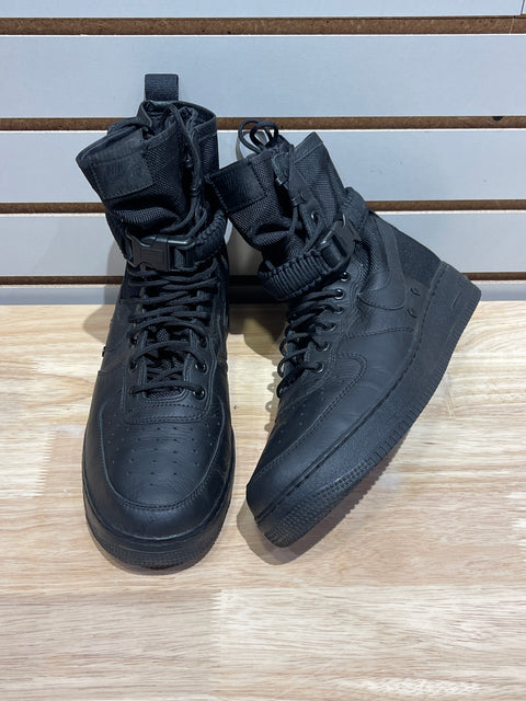 Nike SF Air Force 1 High Triple Black Sz 12