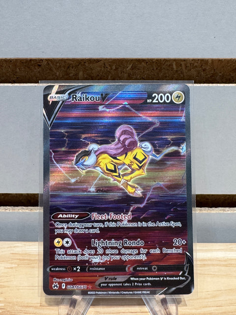 Pokémon Raikou V - SWSH: Crown Zenith: Galarian Gallery (CRZ:GG)