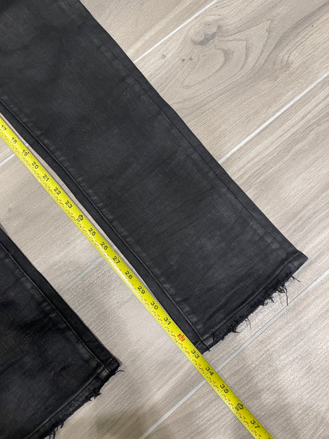 Purple Jeans Waxed Black Denim 36
