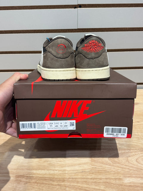 Jordan 1 Retro Low OG SP Travis Scott Mocha Sz 11