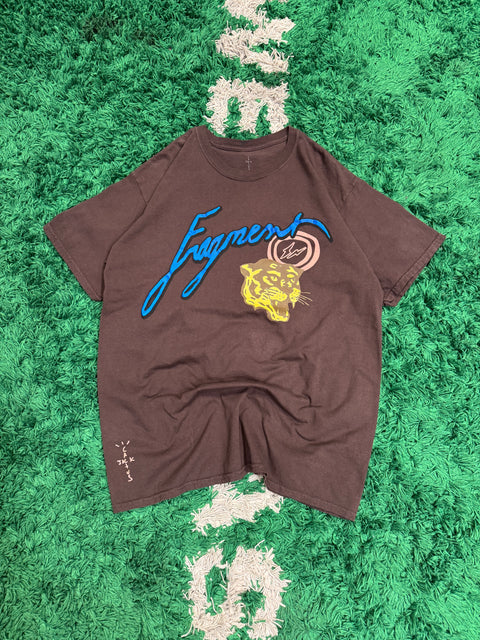 Travis Scott Cactus Jack For Fragment Icons Tee Brown Sz XL
