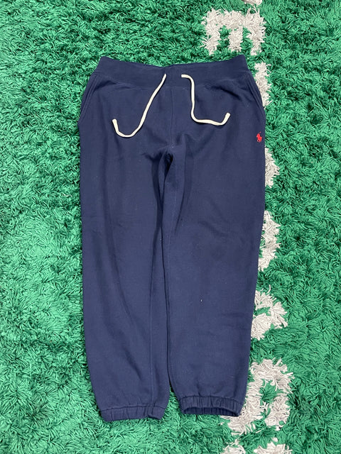 Polo Ralph Lauren Navy Fleece Jogger Pants Red Pony