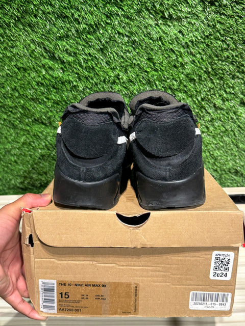 Nike Air Max 90 Off-White Black Sz 15M