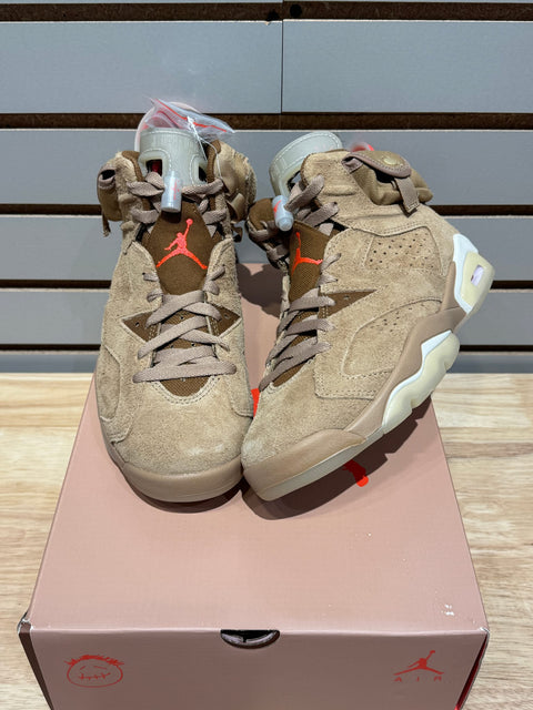 Jordan 6 Retro Travis Scott British Khaki Sz 6.5M