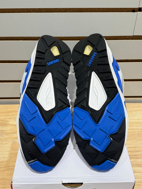 Saucony Grid Shadow 2 White Blue Sz 11