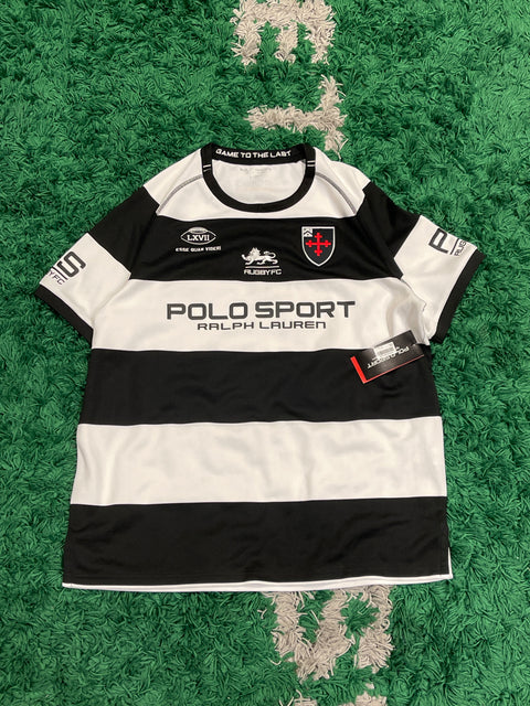 Polo Sport Ralph Lauren NWT Rugby Football Short Sleeve Striped Shirt