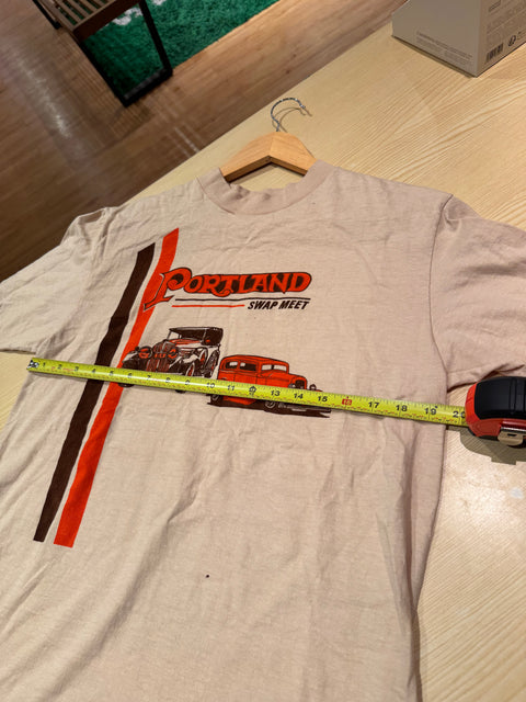 Rare True Vintage Portland Swap Meet Beefy Thin Tee Sz L