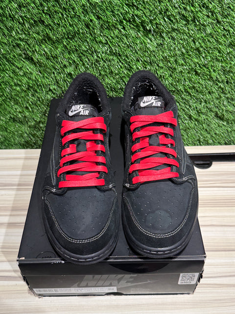 Jordan 1 Retro Low OG SP Travis Scott Black Phantom Sz 11