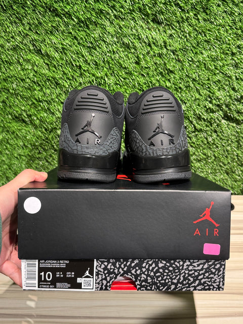 Jordan 3 Retro Black Cat (2025) Sz 10