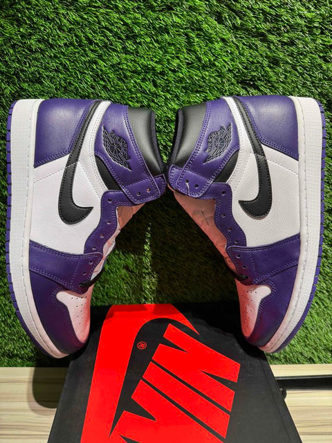 Jordan 1 Retro High Court Purple White Sz 11.5.
