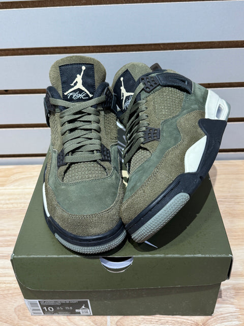 Jordan 4 Retro SE Craft Medium Olive Sz 10