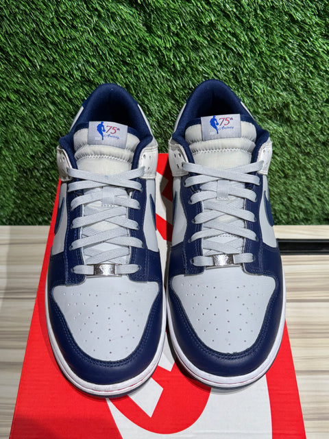 Nike Dunk Low EMB NBA 75th Anniversary Brooklyn Nets Sz 11M