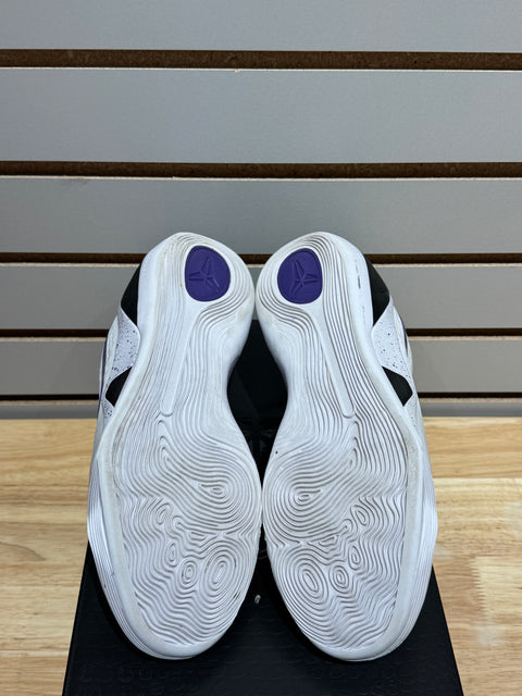 Nike Kobe 9 Elite Low EM Protro White Court Purple Sz 6M