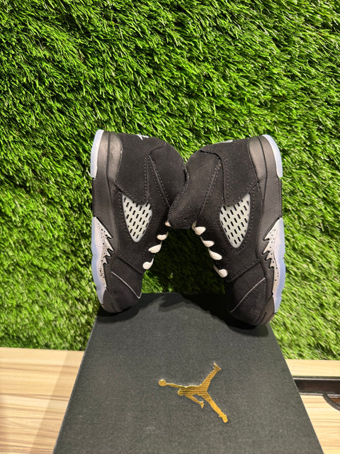 Jordan 5 Retro OG Black Metallic Reimagined (TD) Sz 7c