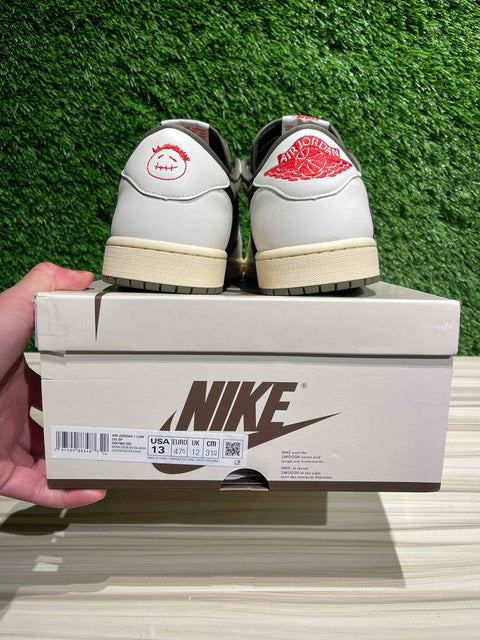 Jordan 1 Retro Low OG SP Travis Scott Medium Olive Sz 13.
