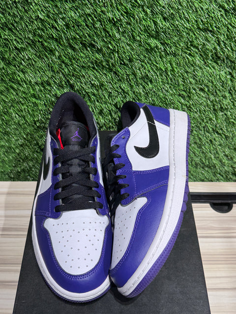 Jordan 1 Retro Low Golf Court Purple Sz 8.5