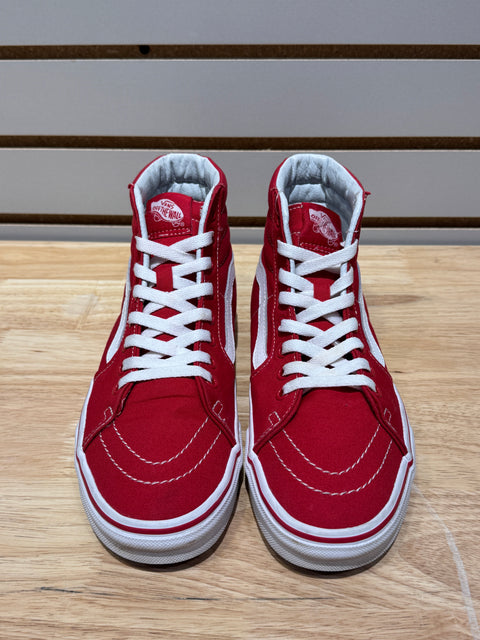 Vans Sk8-Hi Racing Red White Sz 7