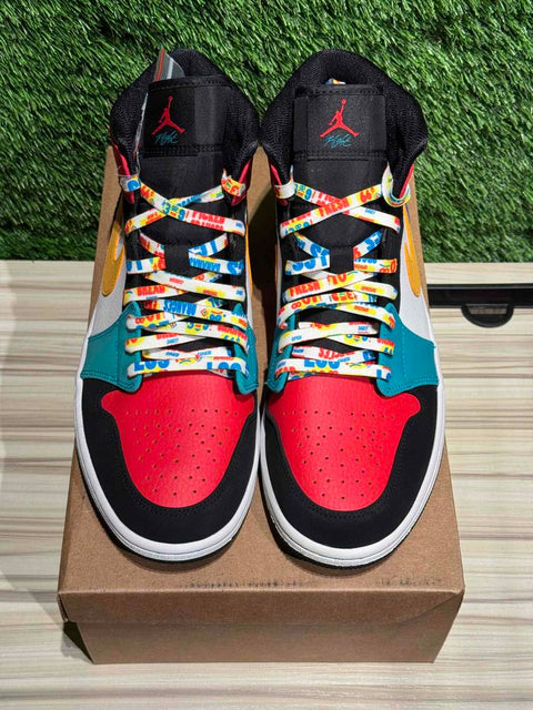 Jordan 1 Mid Bred Multi-Color Sz 11