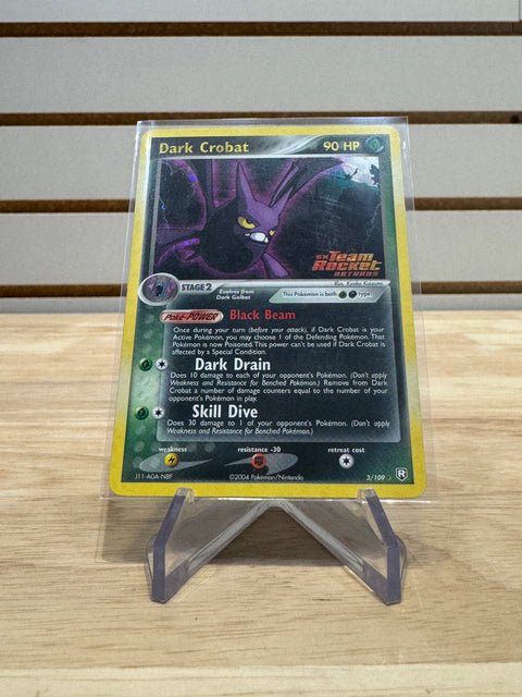Dark Crobat - EX Pokemon Team Rocket Returns (RR) Stamped Promo