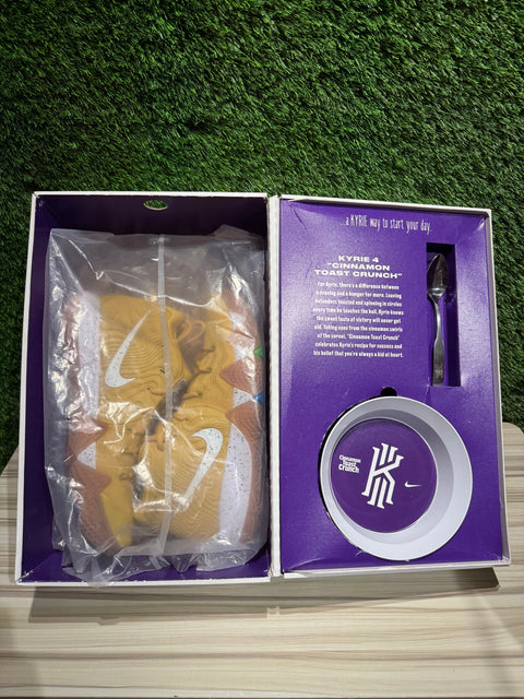 Nike Kyrie 4 Cinnamon Toast Crunch (Special Cereal Box Package) Sz 11