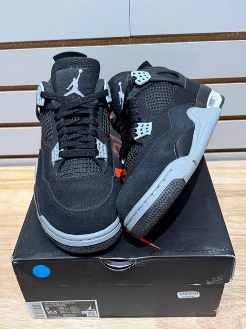 Jordan 4 Retro SE Black Canvas Sz 9M