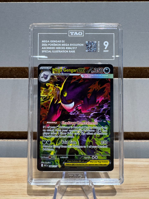 Mega Gengar ex - 284/217 - Pokemon ME: Ascended Heroes (ASC) TAG MNT 9