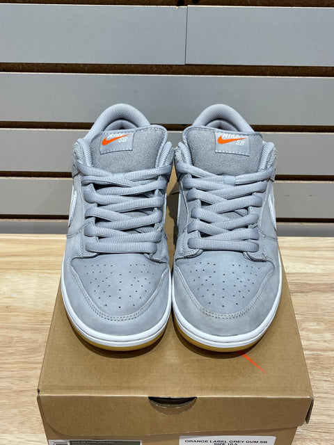 Nike SB Dunk Low Pro ISO Orange Label Wolf Grey Gum Sz 10.5
