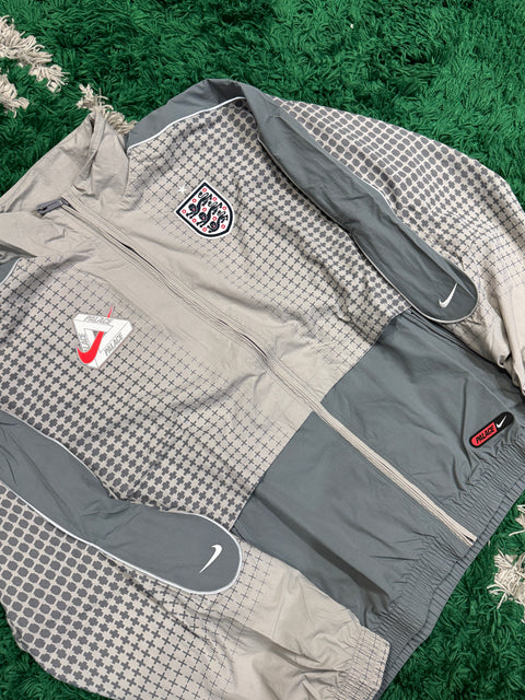 NWT Palace x Nike England Solo Swoosh Track Jacket Pewter Grey/Cool Grey