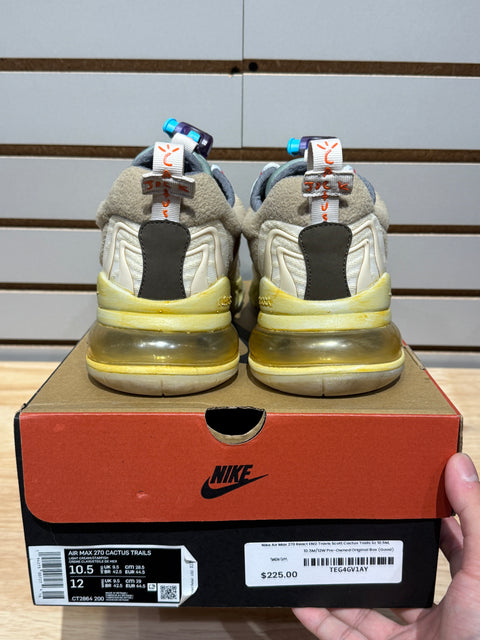 Nike Air Max 270 React ENG Travis Scott Cactus Trails Sz 10.5