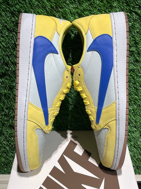 Jordan 1 Retro Low OG SP Travis Scott Canary (Women's) Sz 12.5M