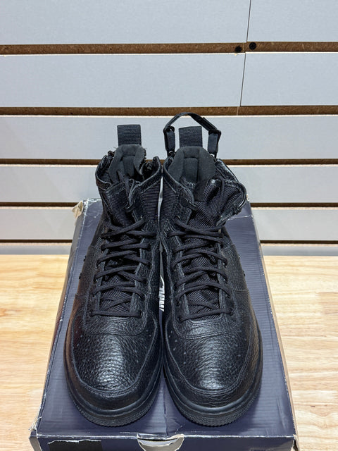 Nike SF Air Force 1 Mid Triple Black (GS) Sz 6.5Y