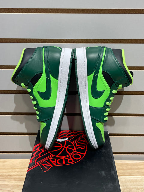 Jordan 1 Retro Mid Gorge Green Sz 9M