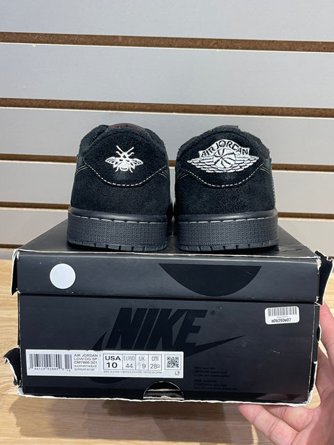Jordan 1 Retro Low OG SP Travis Scott Black Phantom Sz 10