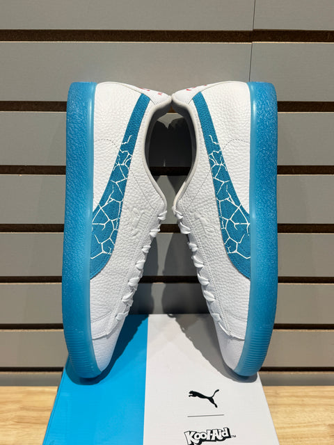 Puma Clyde Kool-Aid White Blue Atoll Sz 13