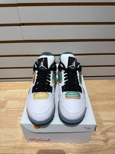 Jordan 4 Retro Lucid Green Rasta (Women's) Sz 5M