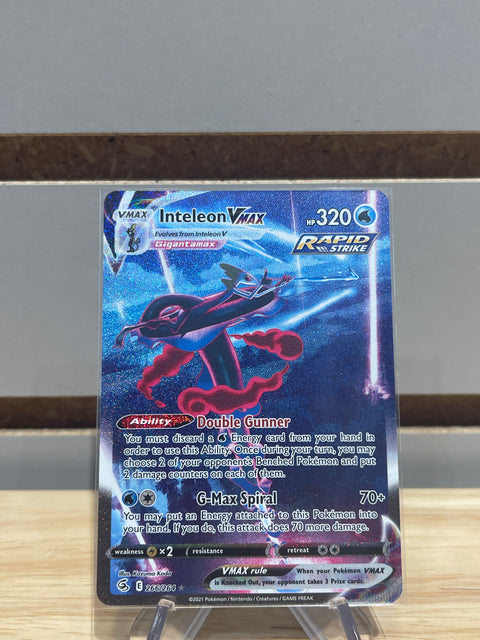 Inteleon VMAX 266/264 (Alternate Art Secret) - Pokemon SWSH08: Fusion Strike (SWSH08)