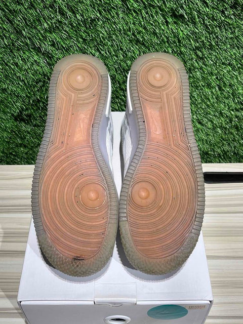 Nike Air Force 1 React White Light Bone Sz 10M