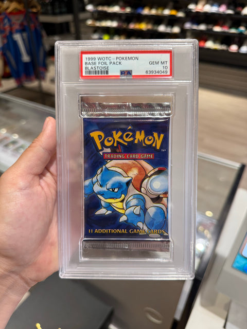 1999 Pokemon Base Set Pack Blastoise PSA 10
