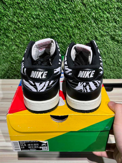 Nike SB Dunk Low OG QS Quartersnacks ZebraSz 11.5
